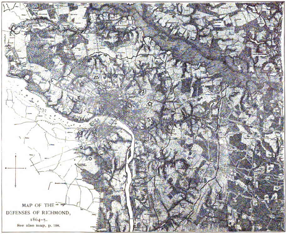 Map of the Defenses of Richmond, 1864-5